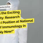 NII Biological Sciences Research Associate Job Opening - Apply Now