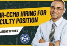 CSIR-CCMB Faculty Position Vacancies