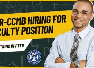 CSIR-CCMB Faculty Position Vacancies