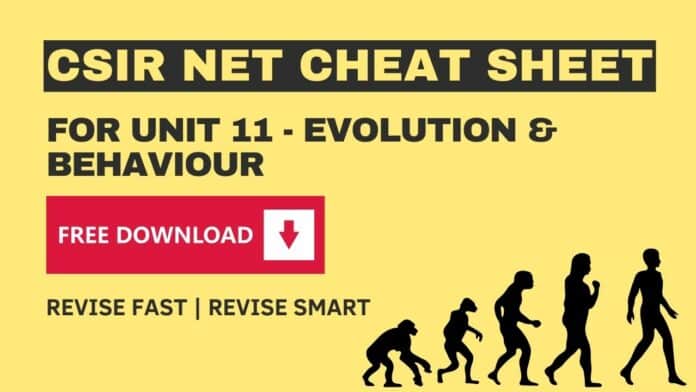 CSIR NET Cheat Sheet