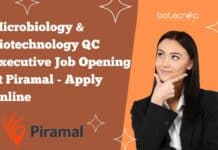 Piramal QC Microbiology Executive Job