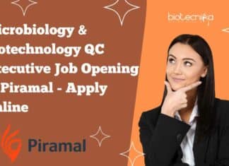 Piramal QC Microbiology Executive Job