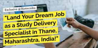 TCS Life Sciences Study Delivery Specialists Job Openings - Apply Now