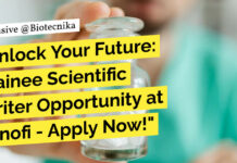 Trainee Scientific Writer Opportunity at Sanofi - Apply Now!