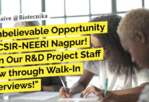 CSIR-NEERI R&D Project Staff Recruitment - Attend Walk-In Interview!
