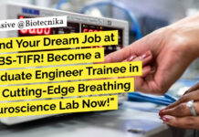 NCBS-TIFR Graduate Engineer Trainee Opening - Apply Now