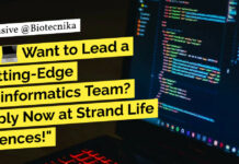 Bioinformatics Jobs at Strand Life Sciences, Apply Now