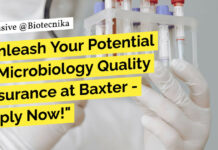 Baxter Quality Microbiology Associate Job - Apply Online Now
