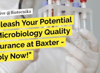 Baxter Quality Microbiology Associate Job - Apply Online Now