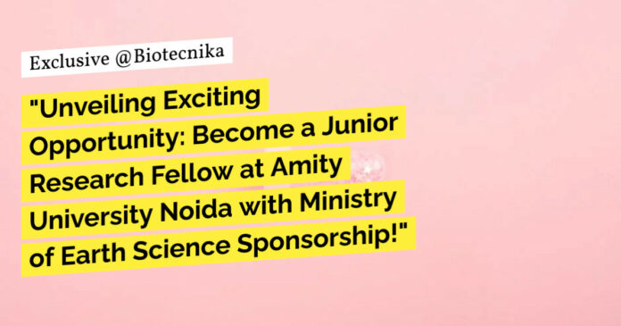 Amity University Bioinformatics Research Fellow Recruitment - Apply Now