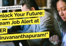 Life Sciences Project Job at IISER Thiruvananthapuram! Applications Invited