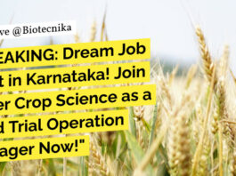 Bayer Agricultural Sciences Job Opening - Apply Online Now