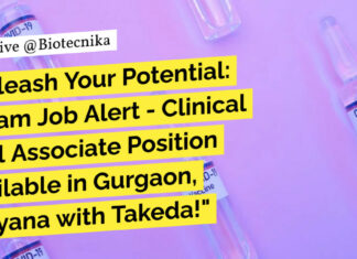 Takeda Clinical Trial Associate Position Available - Apply Online