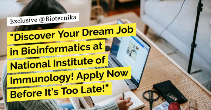 NII Delhi Bioinformatics Project Scientist Job With Rs. 56,000 pm Pay