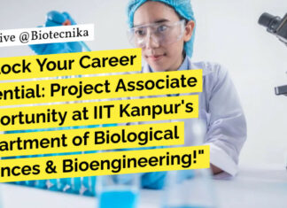 IIT Kanpur Life Sciences Project Job Opening - Apply Now