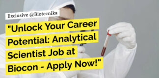 Analytical Scientist Job at Biocon