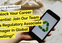 GSK Regulatory Associate Manager For Life Sciences - Apply Now