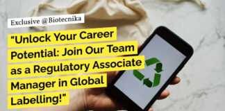 GSK Regulatory Associate Manager For Life Sciences - Apply Now