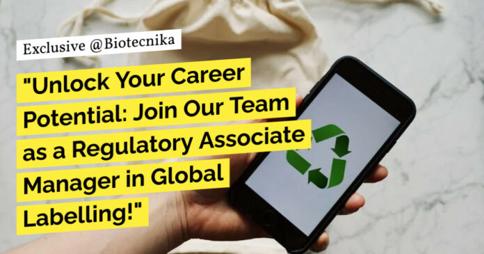 GSK Regulatory Associate Manager For Life Sciences - Apply Now