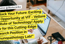 Vellore Institute Life Sciences Project Associate Job - Apply Now