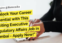 Apotex Life Science Regulatory Affairs