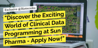 Clinical Data Programming at Sun Pharma - Apply Now!