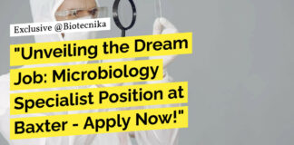 Microbiology Specialist Position at Baxter - Apply Now!