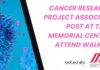 Cancer Research Project Associate Post
