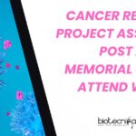 Cancer Research Project Associate Post