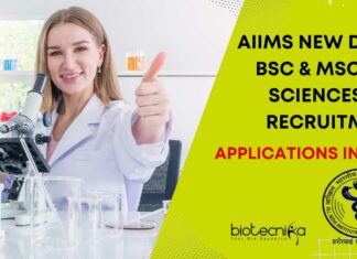 AIIMS Delhi BSc Job Opening