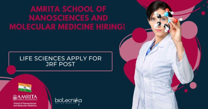 ASNSMM Life Sciences JRF Job