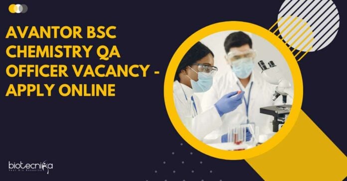 Avantor MSc Biotech Job