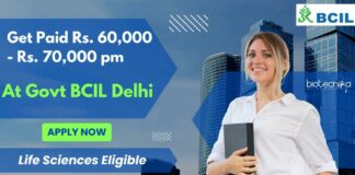 Govt Biotech Consortium Limited Delhi Jobs
