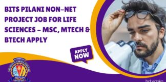 BITS Pilani Non-NET Project Job