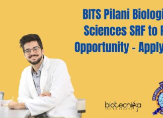 BITS Biological Sciences SRF to PhD