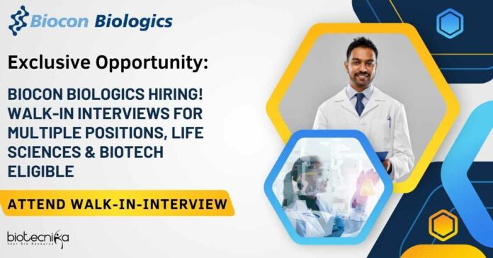 Biocon Biologics Hiring