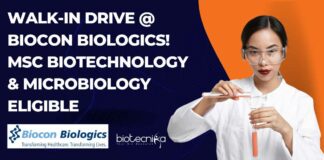 Walk-In Drive @ Biocon Biologics