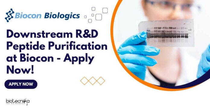 Biocon Downstream R&D Job Opening