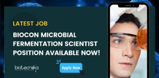 Biocon Microbial Fermentation Scientist