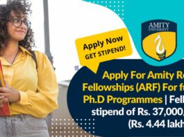 Apply For Amity Research Fellowships