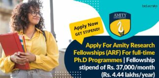 Apply For Amity Research Fellowships