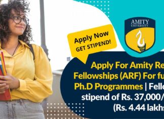 Apply For Amity Research Fellowships