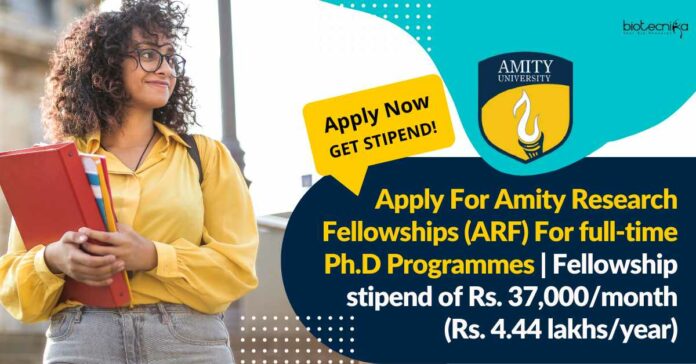 Apply For Amity Research Fellowships
