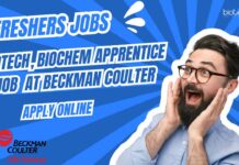 Freshers Biotech Job Vacancies