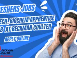 Freshers Biotech Job Vacancies