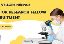 CMC Vellore Junior Research Fellow Recruitment