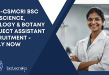 CSIR-CSMCRI BSc Life Science