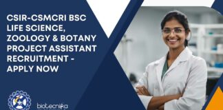 CSIR-CSMCRI BSc Life Science