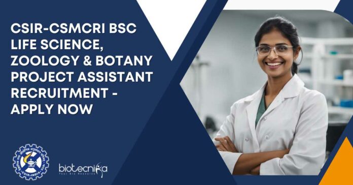 CSIR-CSMCRI BSc Life Science