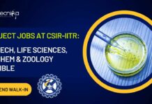 Project Jobs at CSIR-IITR